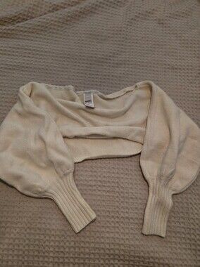 Muse Cream Cropped Bolero Sweater